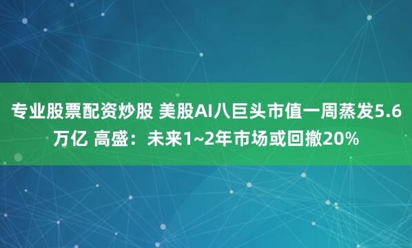 专业股票配资炒股 美股AI八巨头市值一周蒸发5.6万亿 高盛:未来1~2年市场或回撤20%